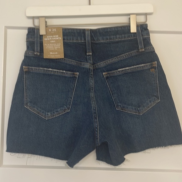 NWT Madewell Curvy Denim Shorts - Picture 2 of 2